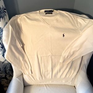 Long sleeve v neck Ralph Lauren Polo sweater